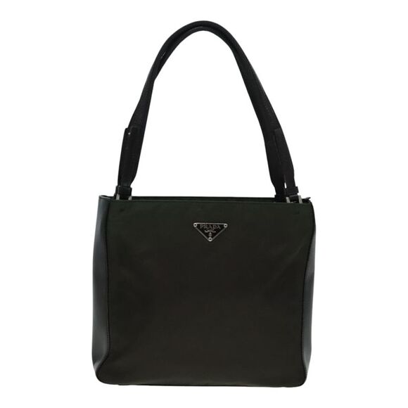 Prada Tessuto Khaki Synthetic Tote Bag (Pre-Owned) - Picture 1 of 16